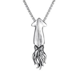trendy fashion jewelry NZ - necklaces chain pendants for mens sliver stainless steel trendy fashion all-match octopus pendant jewelry to boys birthday gifts223V