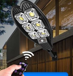 Outdoor Solar Lamp Solar Powered Garden 160COB IP65 Waterproof Street Lights LED PIR Motion Sensor Yard Wall lamp