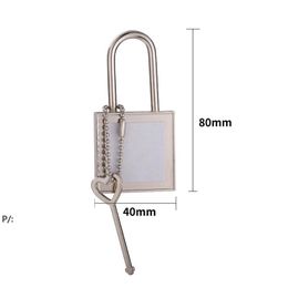 Party Sublimation Wishing Lock Luggage Padlock Valentine's Day Locks Heat Transfer Padlocks Heart-shaped Square Round Padlock