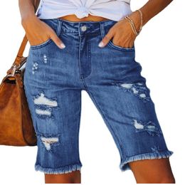 Женские джинсы летние потерто