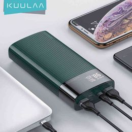 iphone 10 charger Canada - KUULAA power bank 20000ma PD fast charging portable charger Quick Charge 3.0 power bank for XIAOMI Redmi Note 10 9 iphone 12 11 Y220418