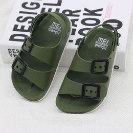 Boys Sandals Kids Shoes Summer Children Beach Male Sports Anti slip Casual Toddler Baby PU Leather Rubber Sandal Flats 220525