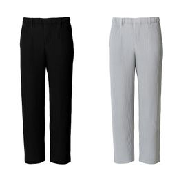 Pantaloni da uomo Pantaloni da uomo di alta qualità da donna pieghettati HOMME PLISSE Pantaloni da jogging Pantaloni con coulisse Dritto Moda Casual Estate Pantaloni di seta di ghiaccio