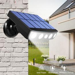 Powerful Solar Powered Led Wall Light Outdoor Motion Sensor Waterproof IP65 Lighting for Garden Path Garage Yard Street Lamps 220531
