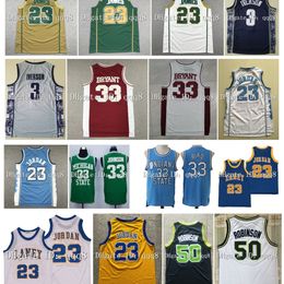 Na85 James Bird College Basketball Jerseys Irish St. Vincent Mary Bryant Lower Merion North Carolina Allen Iverson David Robinson Michael Laney