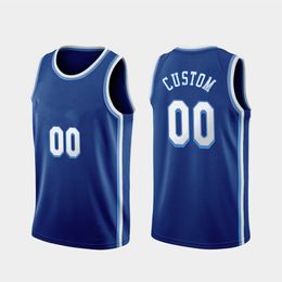 Printed Los Angeles Custom DIY Design Basketball Jerseys Customization Team Uniforms Print Personalized any Name Number Men Women Kids Youth Blue Jersey