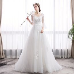 Luxury Crystals Mermaid Wedding Dresses Long Sleeves Illusion Lace Applique Sequins Lace V Neck Custom Made Plus Size Wedding Gown Vestidos