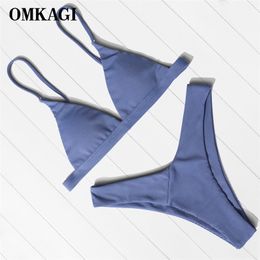 OMKAGI Sexy Bikini Swimwear Women Biquini Push Up Set Swimming Swimsuit Bathing Suit Beachwear Maillot De Bain Femme 220413