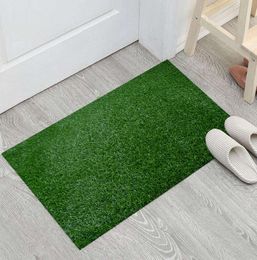 Plastic Carpet Artificial Turf Grass many size for Home decorations Green Flat Flocked