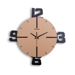 Wall Clocks Creative 3d Clock Modern Wooden Living Room Bedroom Watch Home Decor Design Farmhouse Brief