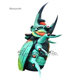 Simulated Inflatable Insect Mecha Beetle Model Large Animal Mascot Blow Up Mechanical Beetle For Carnival Stage Decoration