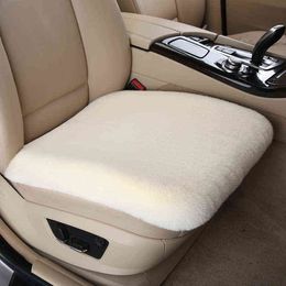 Wool Universal Warm Plush Material Car Seat Covers For Winter Suit most car version Cushion Interior Accessories H220428