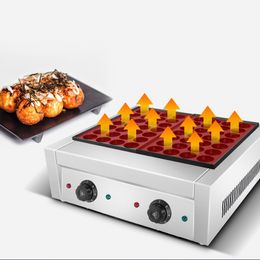 56 hole electric heating Food Processing Equipment commercial double plate fish ball stove octopus machine Octopus cooking snack