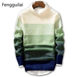 New Spring And Fall Fashion Casual Sweater O-neck Slim Fit Knitting Men Sweaters And Pullovers Men Sweater Men XXl L220730