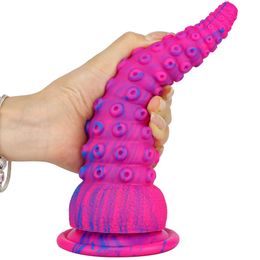 Silicone Butt Plug Octopus Sucker Anal Dildo Prostate Massager Anus Dilator Stimulator Masturbator sexy Toys For Men Women Beauty Items