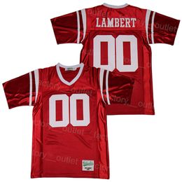 Men Football High School Crestwood 00 Jack Lambert Jersey Moive College All Stitched Breathable For Sport Fans Hip Hop Team Red Color University Excellent Quality