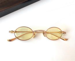 Vintage Fashion Design Sunglasses LUX Small Oval Delicate Full Metal Frame Simple and Popular Style Uv400 Protective Glasses