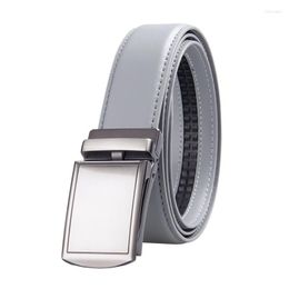 Belts Belt Men Top Quality Genuine Luxury Leather For Strap Male Metal Automatic Buckle 3.5cm Grey BeltBeltsBeltsBelts Forb22