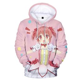 Men's Hoodies & Sweatshirts Puella Magi Madoka Magica Cosplay Hoodie Kaname 3D Print Fashion Pullover HoodiesMen's