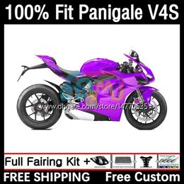 OEM Fairings For DUCATI Panigale V 4 V4 S R V4S V4R 18-21 Body Kit 1DH.65 Street Fighter V4-S V4-R V-4S 2018 2019 2020 2021 V-4R 18 19 20 21 Injection Mold Bodywork new purple