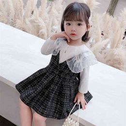 Girls Clothing Blouse Dress Girls Clothing Casual Style Tracksuit For Girl Spring Autumn Children's Clothes 210412