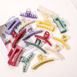 Spring Summer Colourful Plastic Hair Claw Clamps Women Girls Make UP Washing Tool Sweet Fresh Hair Accessories Decoration