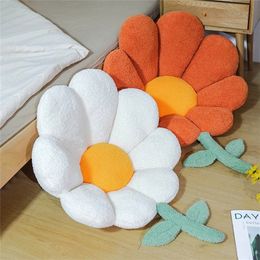 Cute Ins Flower Pillow Chair Back Cushion Plush Sofa Throw Pillows Indoor Floor Pads Stuffed Doll Kids Birthday Gifts Oreiller 220402