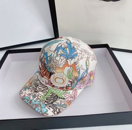 Flowers Print Ball Caps Man and Woman Hip Hop Designer Hats Outdoor Sports Travel High Quality Brand Sun Hats