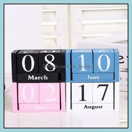 Calendar Office School Supplies Business Industrial Creative Wooden Desktop Decoration Manual Pography Props Home Decorations Ornaments Dr