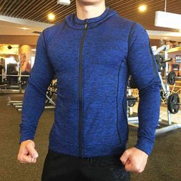 New Running Jackets Men Quick Dry Men Soccer Jackets Compression Long Sleeve Running GYM Top For Men Gym Fitness Running Jackets L220704