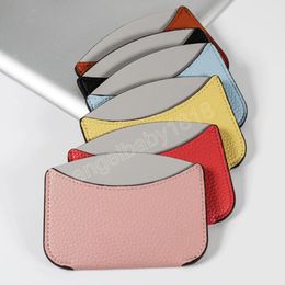 Ultra-thin Business Card Holder PU Leather Mini Purse Short Wallet Card Case CardS Bag Driver's Licence Cover Bus Card Sleeve
