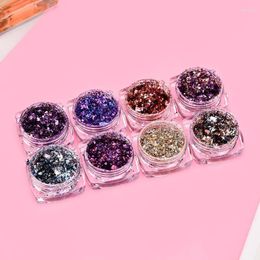 Nail Glitter BeautyBigBang Colourful Pigment Dip Powder Aluminium Sequin 0.2g Bling DIY Nails Art Accessories Decoration Prud22