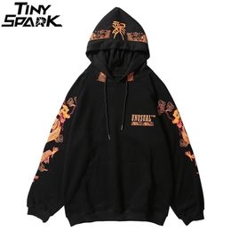 Ancient Chinese Dragon Print Fashion Hoodie Streetwear Mens Hip Hop Hoodie Sweatshirt Casual Black Pullover Cotton Autumn LJ200826