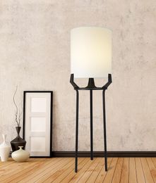 Floor Lamps Modern Chinese All-copper Lamp Simple Living Room Showroom Bedroom Model Triangle Bracket LampFloor