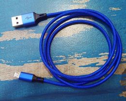 Nylon Braided USB Cable Micro USB Cable 1.2M 1.8M for Samsung