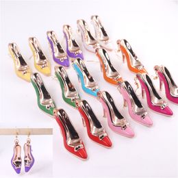 Coloured High Heeled Shoes Earrings For Women Stud Earrings Party Jewellery Accessories