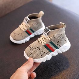 Newborn Baby moccasins Boys Girls Soft leather Bottom First Walkers letter Designer Sneakers Casual Children Kids Loafers Toddler shoes