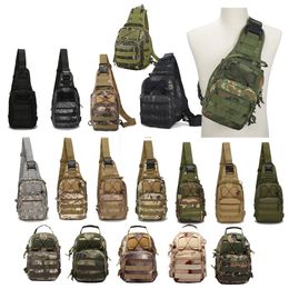 Outdoor Sports Hiking Sling Bag Shoulder Pack Camouflage Tactical Molle Combat Chest Bag NO11-100