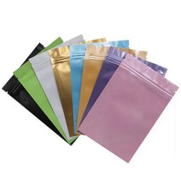 Plastic Self Sealing Zipper Bag Aluminium Foil Food Snack Package Reuseable Packing Pouch Smell Proof Storage Bags