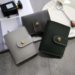 Wallets Women Card Holder Cute Panelled Short PU Leather Clutch Coin Wallet Women Mini Purse Ladies Money Bag