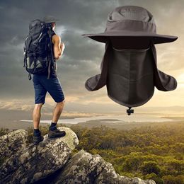 Berets Fishing Hiking Cap Caps Suns Anti UV Daiva Protection Face Neck Flap Sun Headband Rain Hat