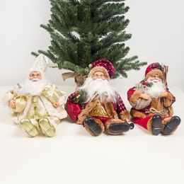 Santa Claus Fabric Dolls Christmas Ornament Home Decorations for Christmas Toys for Kids Xmas Party Navidad Christma Gift 201203