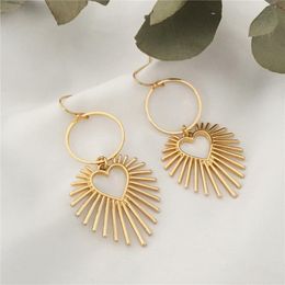 Dangle & Chandelier Fashion Statement Earrings Large Geometric For Women Hanging Drop Modern Female Jewelry