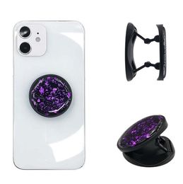 Mixed Colour Glitter cell Phone Holder Grip Stand for mobile smartphone Expanding finger holders grip In stock