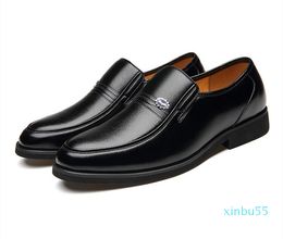 Genuine Leather Shoes Men Business Oxfords Casual for man High quality Formal Dress Gentle Luxury designer shoes Slip-On with big size