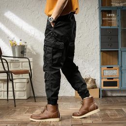 Men's Pants Streetwear Fashion Casual Cargo Men Overalls Loose Fit Big Pocket Designer Hip Hop Joggers Leisure Trousers PantalonesMen's Naom