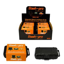 Newest Premium Acrylic Metal Stash Pro Car Hidden Storage Case With Strong Magnetic 3 Sizes Display Packing In Stock