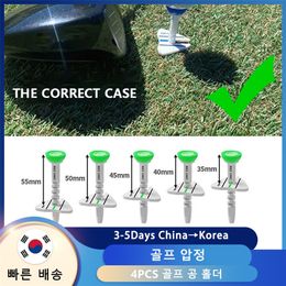 4PCS Golf Tacks Practise Ball Holder Tees Outdoor Mini Training Aids Accessory Stud Supplies 220812