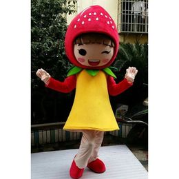 Performance Fruits Strawberry Mascot Costumes Halloween Christmas Cartoon Character Outfits Suit Advertising Carnival Unisex Outfit