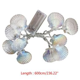 Strings Seashell Starfish Conch Light String LED 3000K Warm White Garland LightsLED
